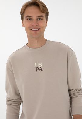 Erkek Comfort Fit Bisiklet Yaka Taş Basic Sweatshirt - 50313760021