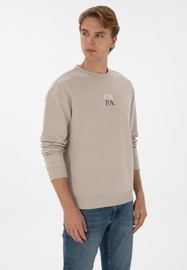 Erkek Comfort Fit Bisiklet Yaka Taş Basic Sweatshirt - 50313760021