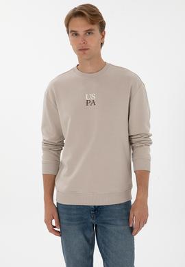 Erkek Comfort Fit Bisiklet Yaka Taş Basic Sweatshirt - 50313760021