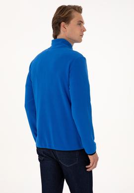 Erkek Regular Fit Saks Polar Örme Hırka - 50313779123