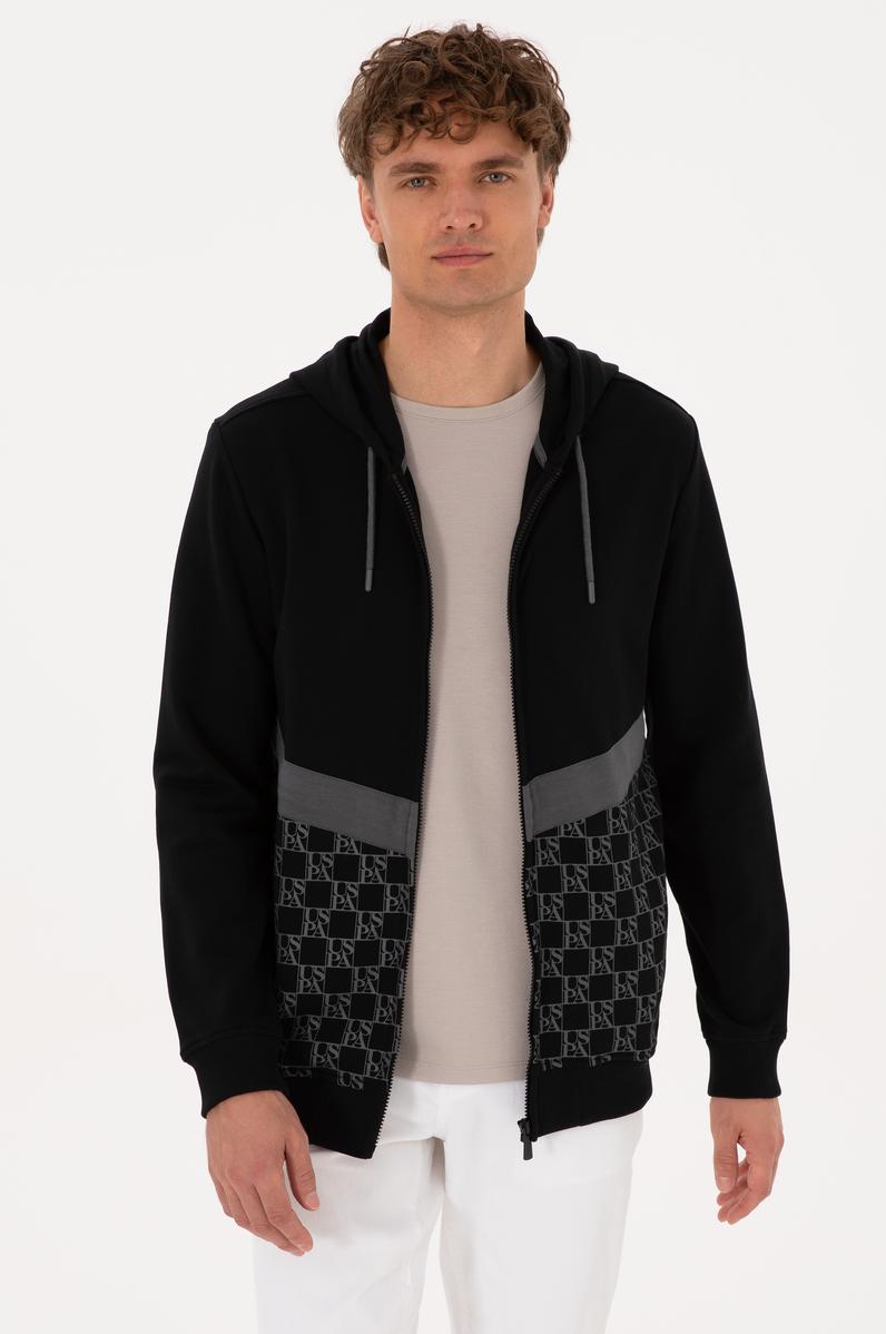 Erkek Siyah Örme Hırka