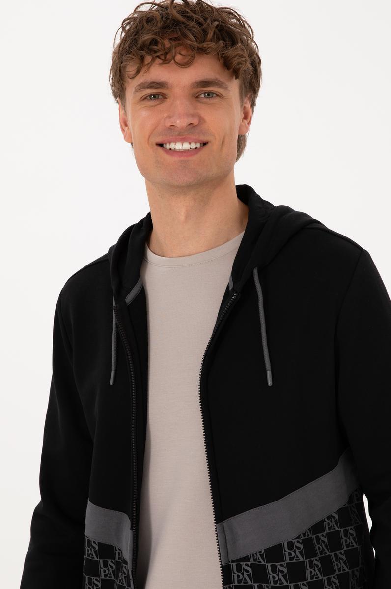 Erkek Siyah Örme Hırka