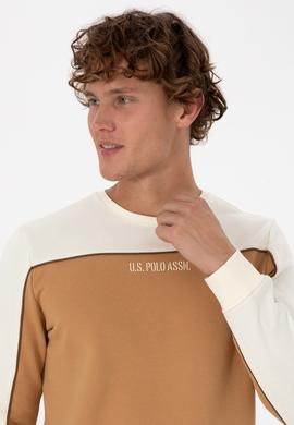 Erkek Regular Fit Bisiklet Yaka Camel Sweatshirt - 50315507019