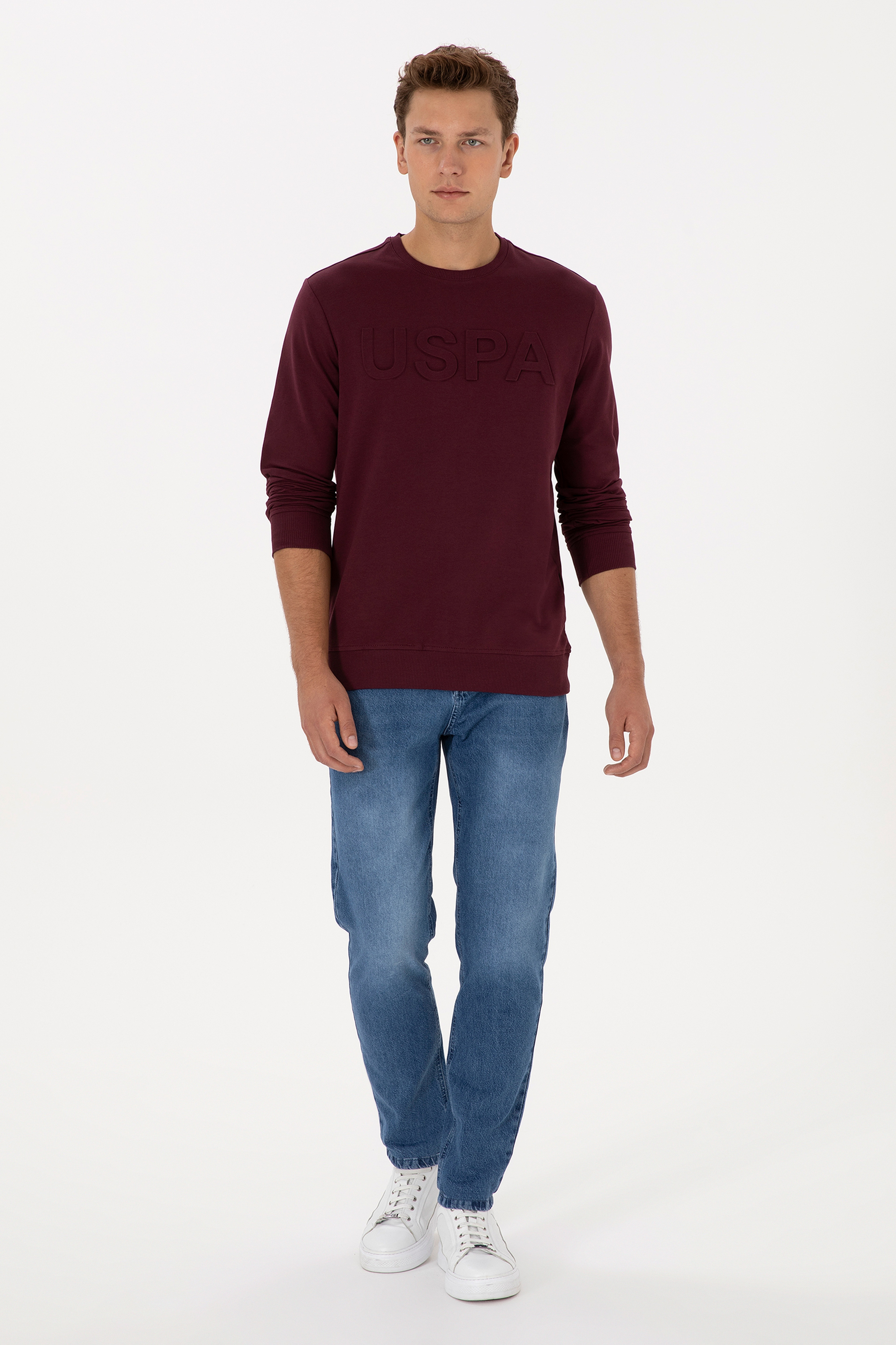 Erkek Açık Mavi Jean Tapered Fit Pantolon - Image 1