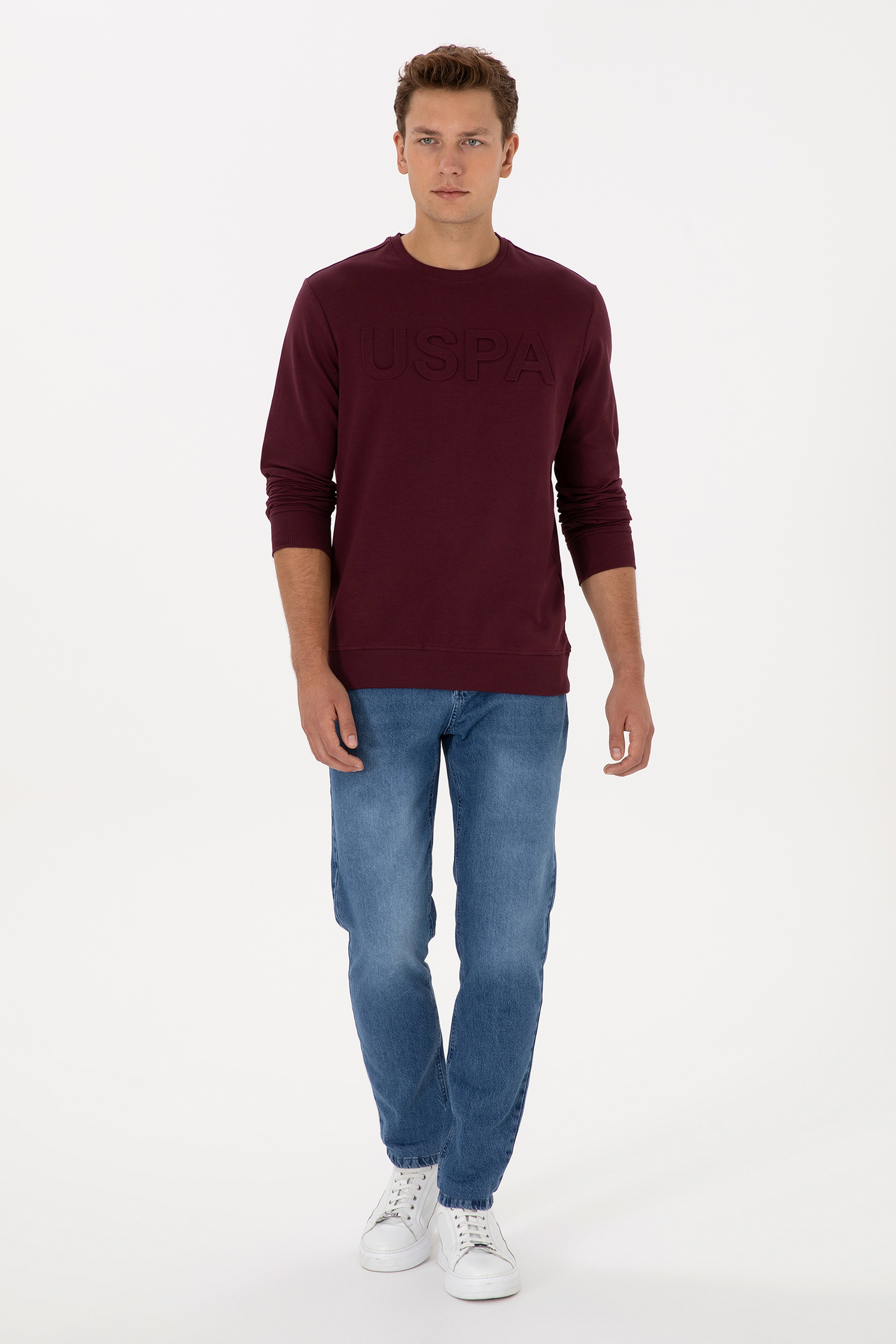 Erkek Açık Mavi Jean Tapered Fit Pantolon