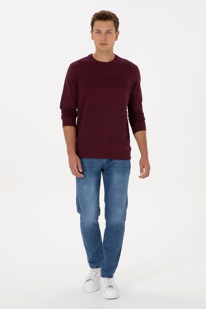 Erkek Açık Mavi Jean Tapered Fit Pantolon