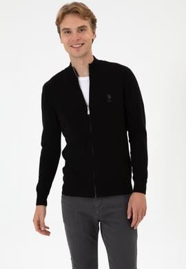 Erkek Slim Fit Siyah Triko Hırka - 50313684024