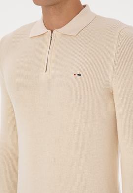 Erkek Krem Basic Kazak - 50313685071