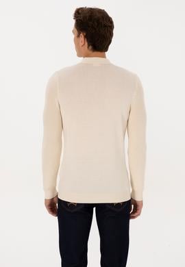 Erkek Krem Basic Kazak - 50313685071