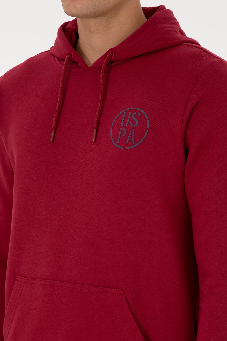 Erkek Koyu Frambuaz Sweatshirt