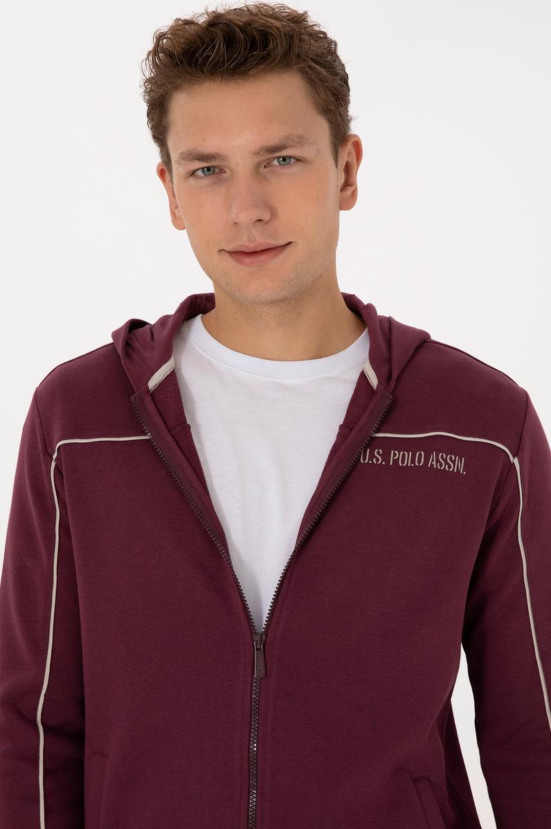 Erkek Bordo Örme Hırka