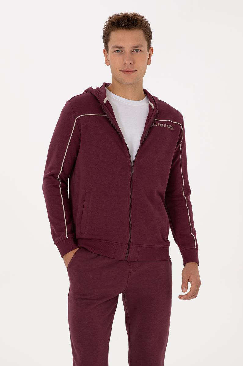 Erkek Bordo Örme Hırka