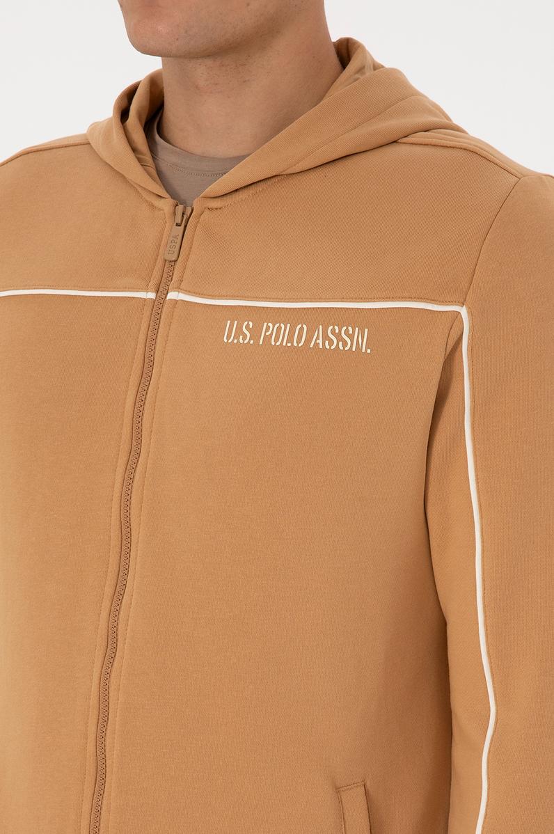 Erkek Camel Örme Hırka