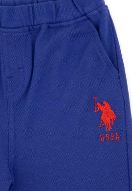 Erkek Bebek Mavi Örme Şort - 50266005165