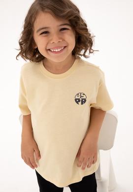 Erkek Çocuk Beyaz Basic Tişört - 50313887013