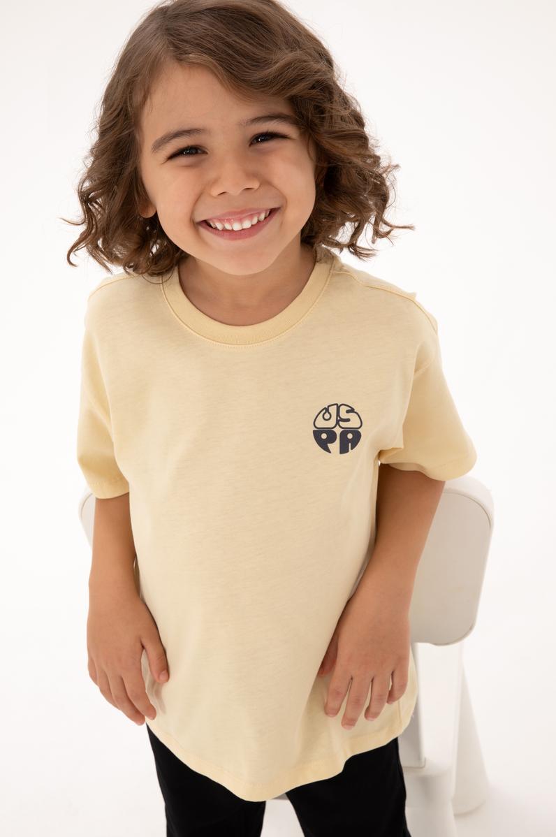 Erkek Çocuk Beyaz Basic Tişört