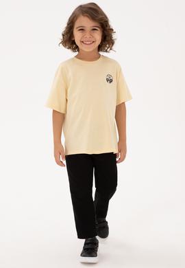 Erkek Çocuk Beyaz Basic Tişört - 50313887013