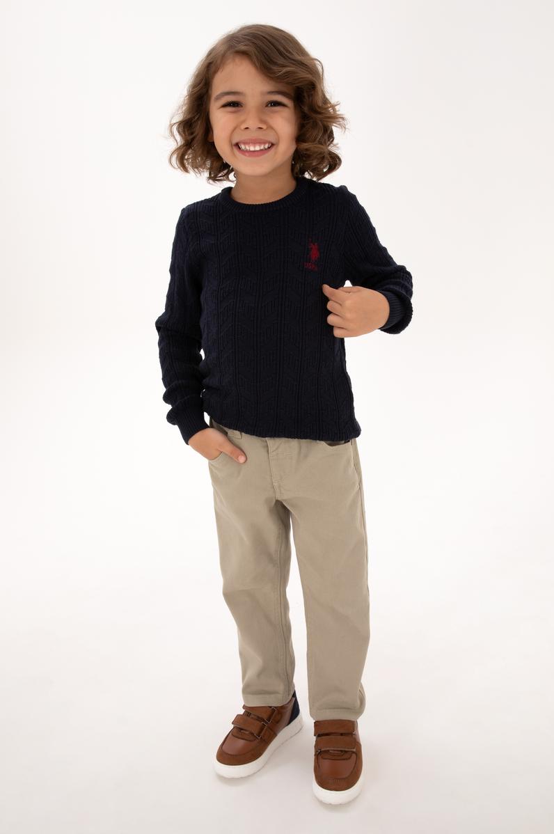 Erkek Çocuk Lacivert Basic Kazak