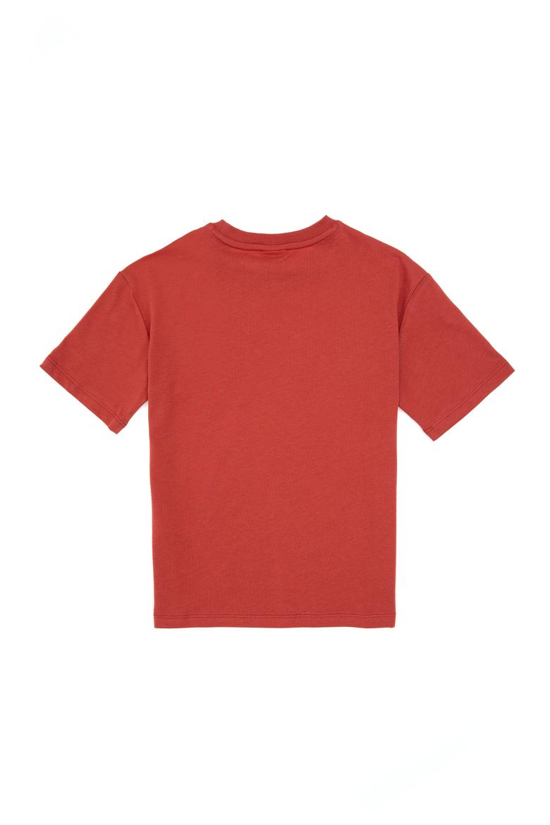 Erkek Çocuk Gül Kurusu Bisiklet Yaka Tişört - 50314961155