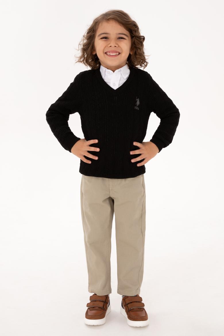 Erkek Çocuk Siyah Basic Kazak - 50315639034