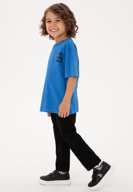 Erkek Çocuk Siyah Kanvas Pantolon - 50317183004