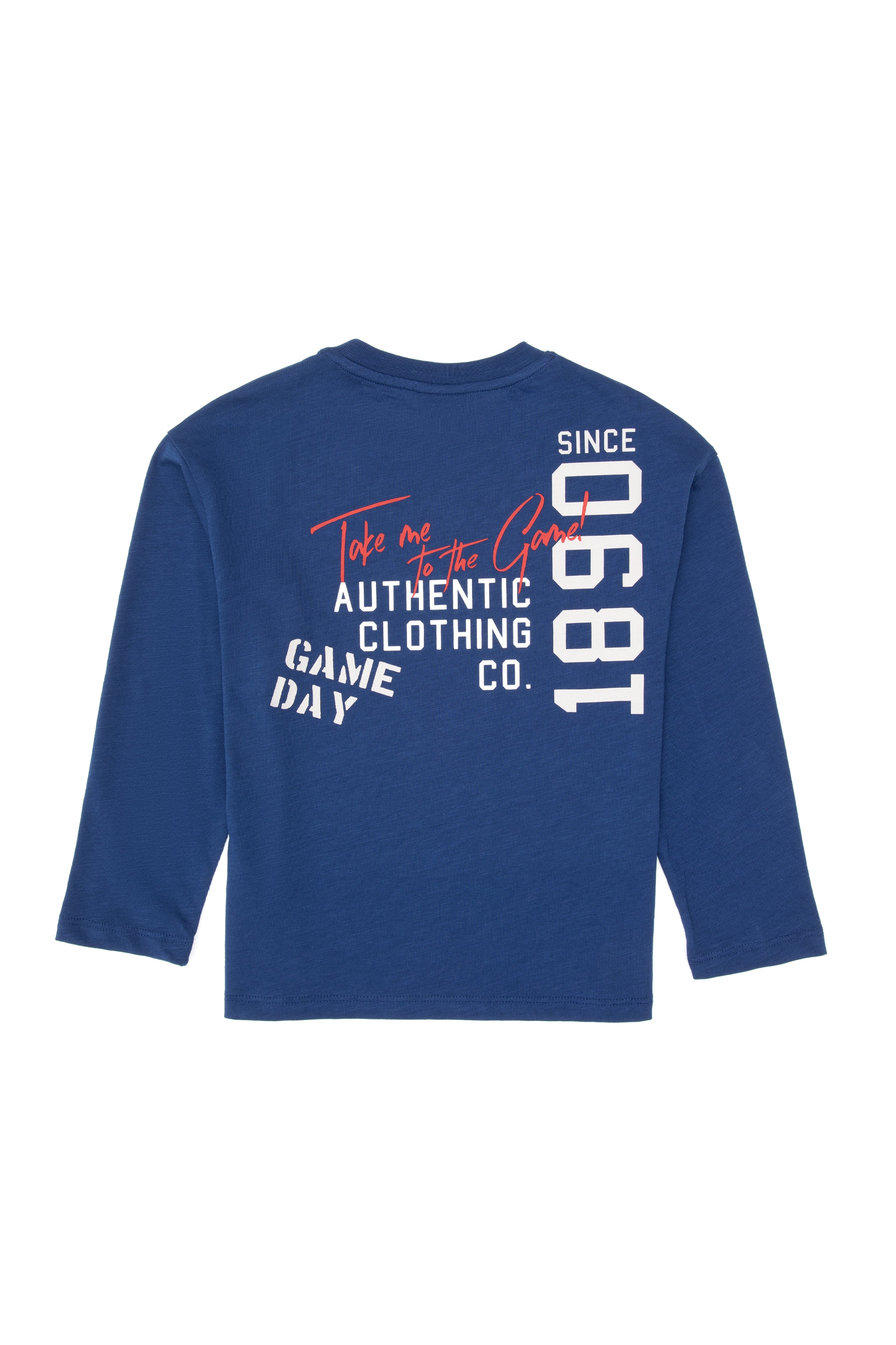 Erkek Çocuk İndigo Bisiklet Yaka Süprem Sweatshirt - Image 4