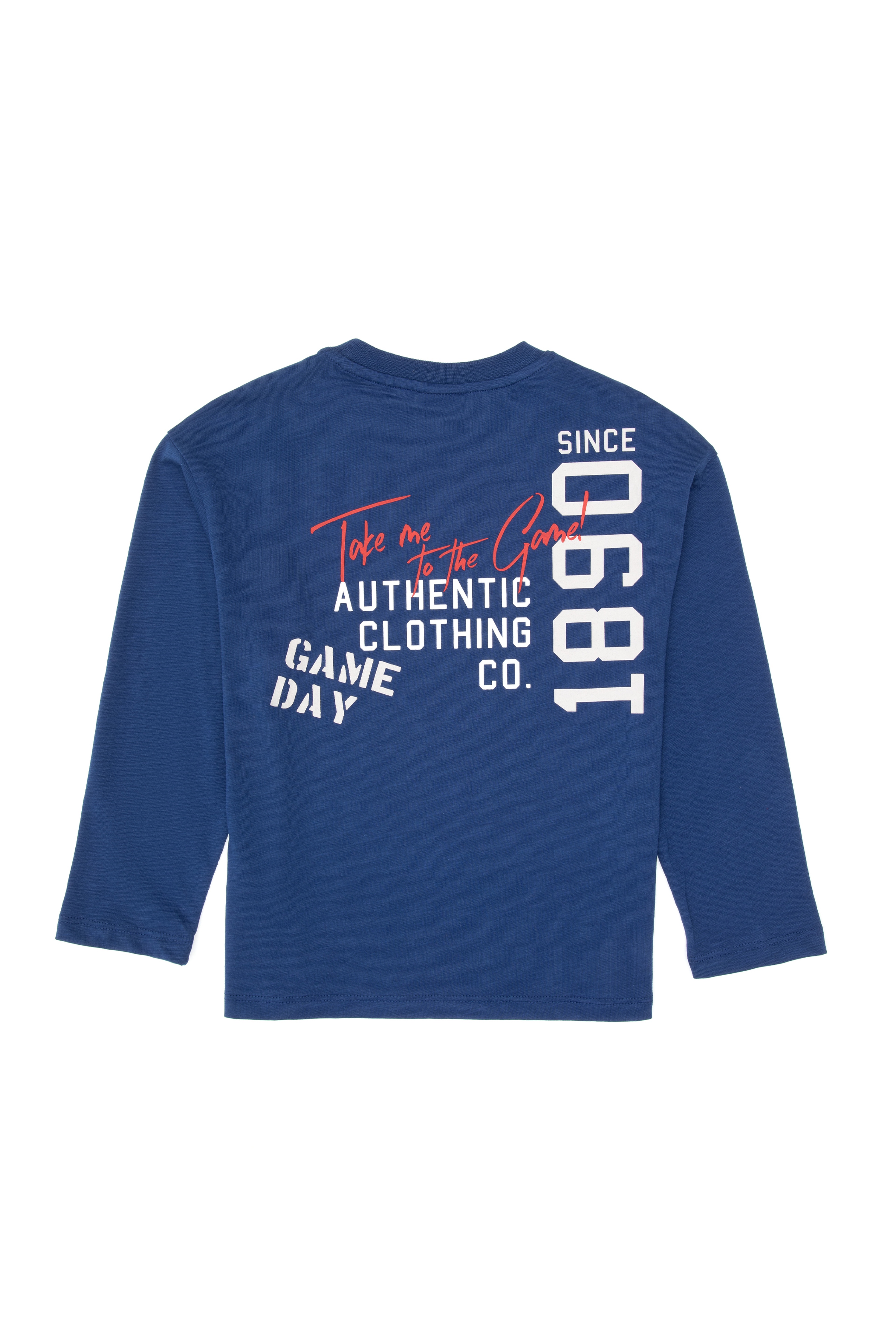 Erkek Çocuk İndigo Bisiklet Yaka Süprem Sweatshirt