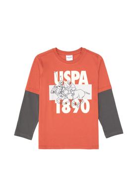 Erkek Çocuk Gül Kurusu Bisiklet Yaka Süprem Sweatshirt - 50316495031