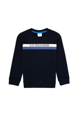 Erkek Çocuk Lacivert Basic Bisiklet Yaka Sweatshirt - 50313994017