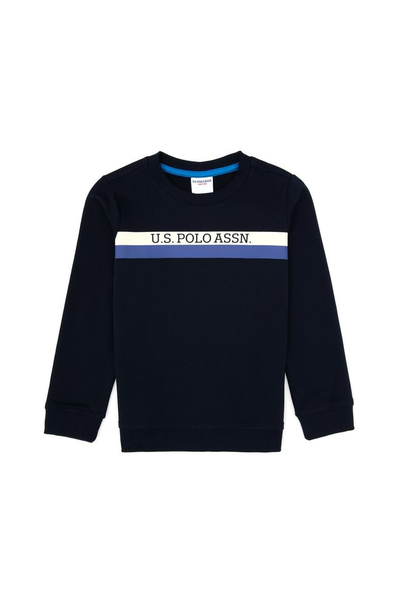 Erkek Çocuk Lacivert Basic Bisiklet Yaka Sweatshirt - 50313994017