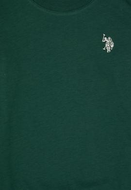 Erkek Çocuk Koyu Yeşil Basic Bisiklet Yaka Sweatshirt - 50314971017