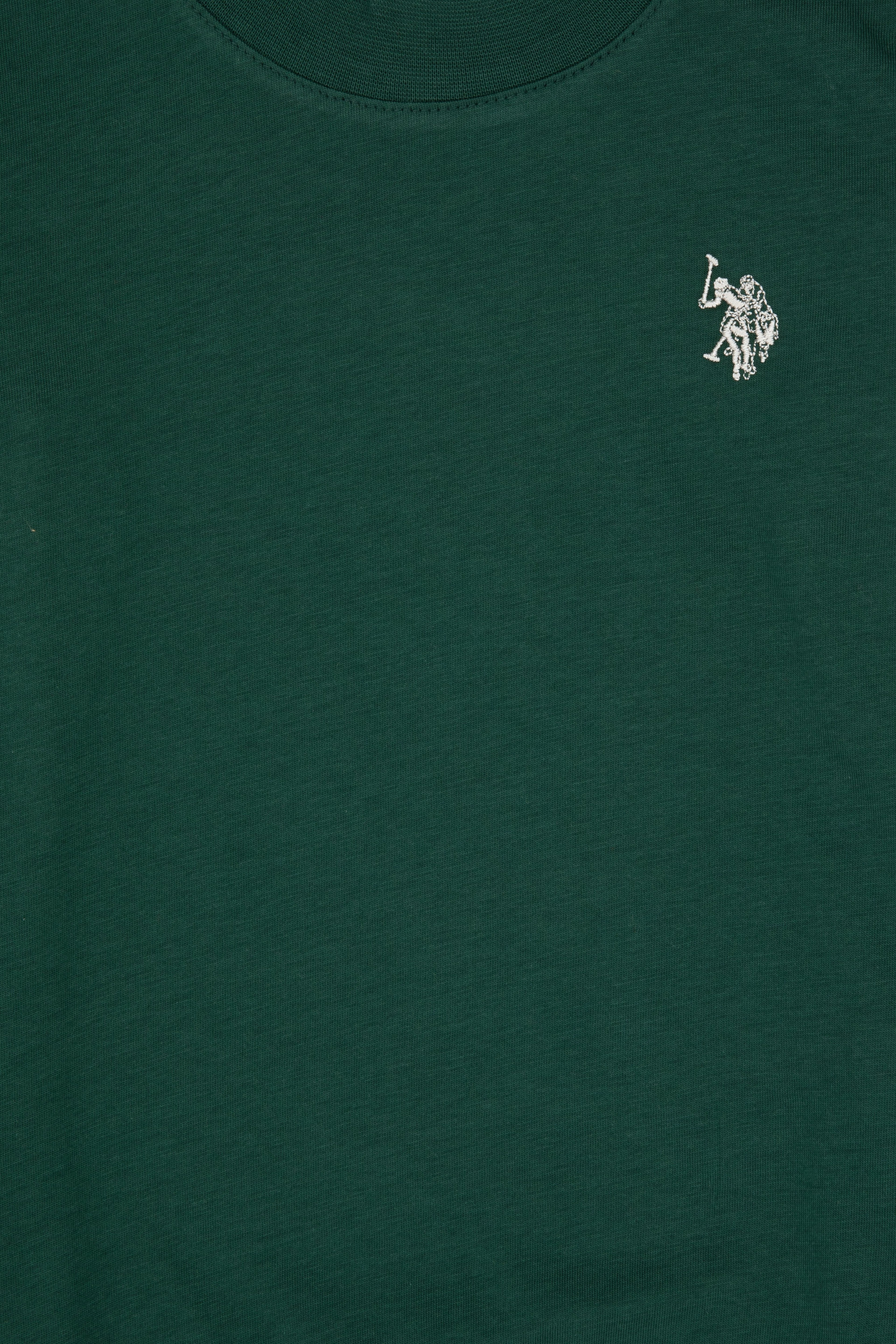 Erkek Çocuk Koyu Yeşil Basic Bisiklet Yaka Sweatshirt - Image 5