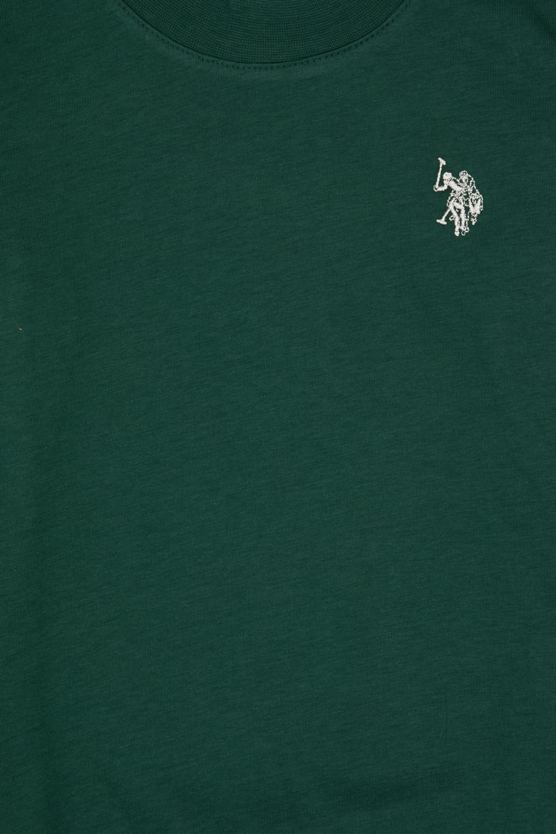 Erkek Çocuk Koyu Yeşil Basic Bisiklet Yaka Sweatshirt - 50314971017