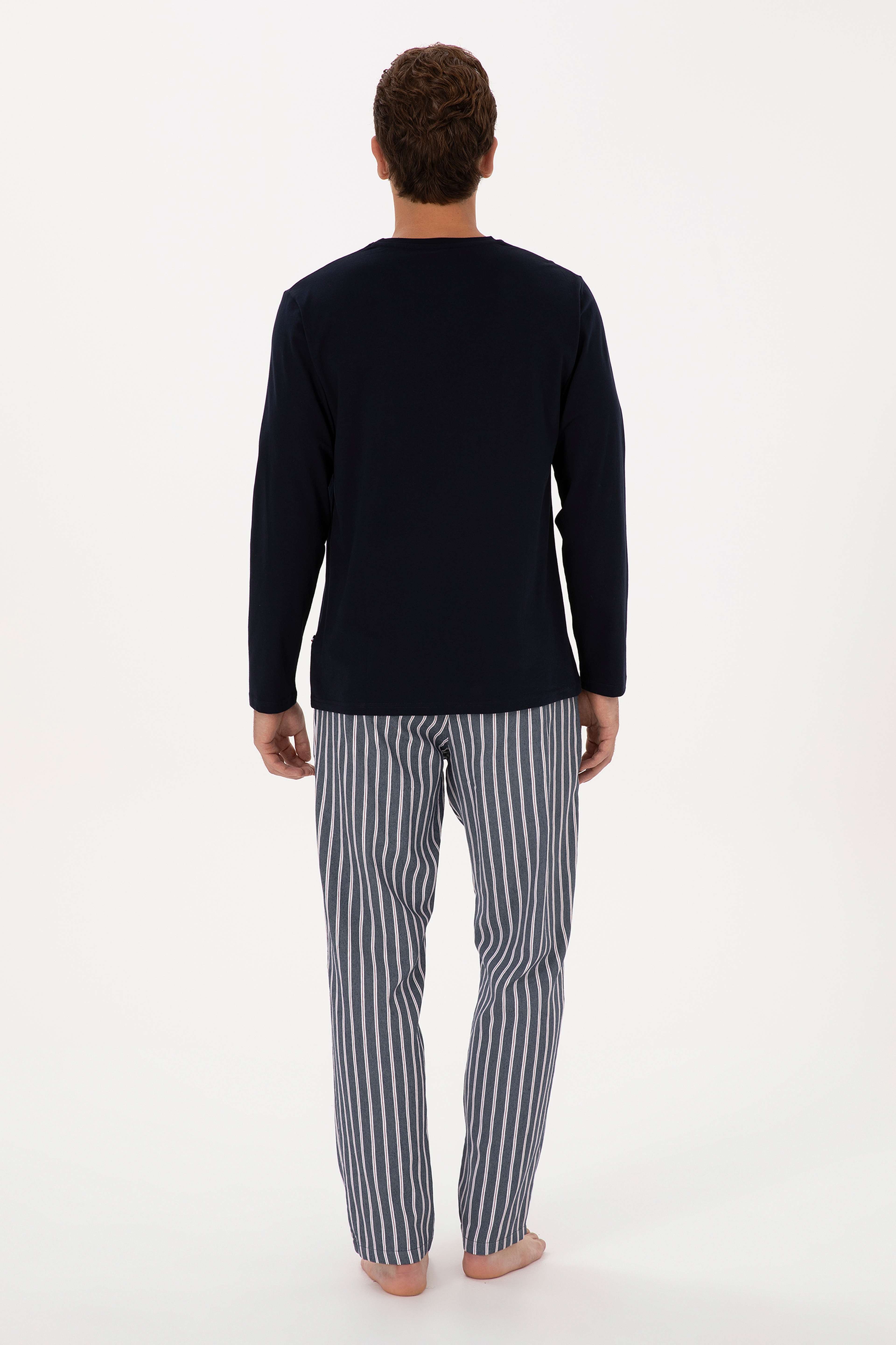 Erkek Lacivert Pijama Takımı - Image 5