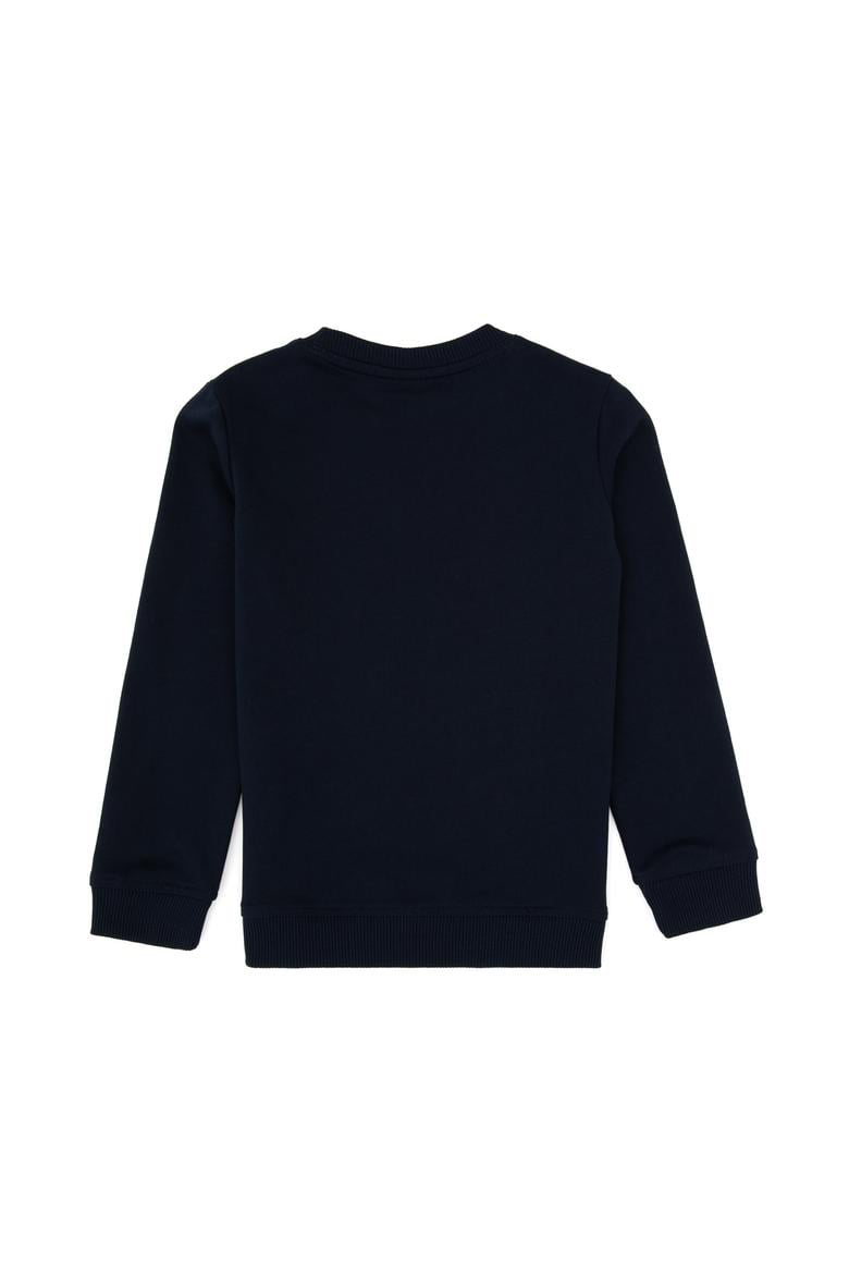 Erkek Çocuk Lacivert Basic Bisiklet Yaka Sweatshirt - 50313994017