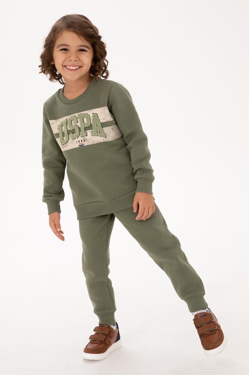 Erkek Çocuk Haki Eşofman Takımı