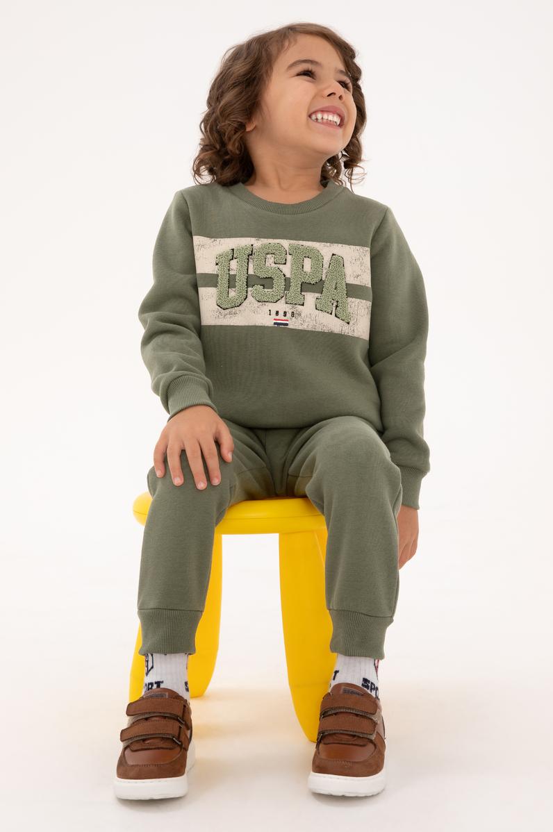 Erkek Çocuk Haki Eşofman Takımı