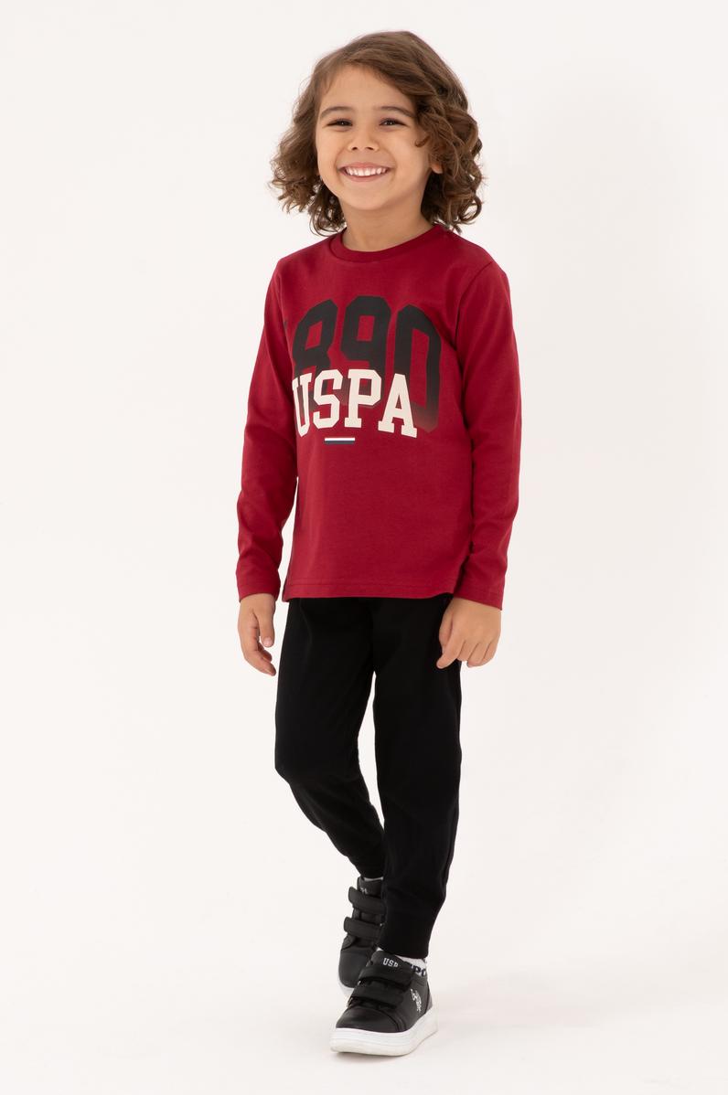 Erkek Çocuk Bordo Eşofman Takımı