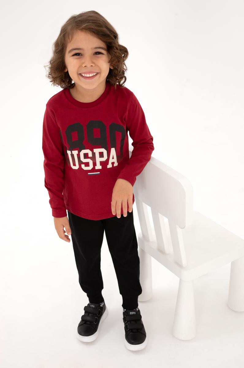 Erkek Çocuk Bordo Eşofman Takımı