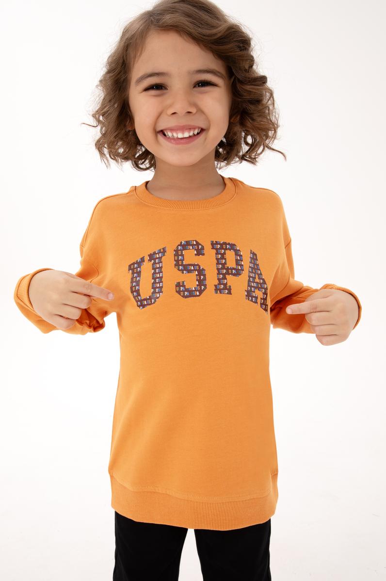 Erkek Çocuk Bakır Bisiklet Yaka İnce Sweatshirt