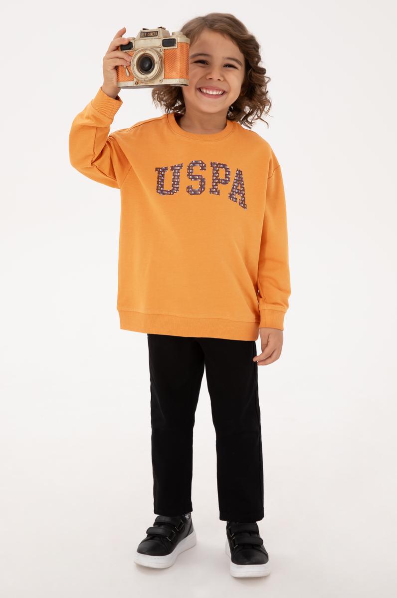 Erkek Çocuk Bakır Bisiklet Yaka İnce Sweatshirt