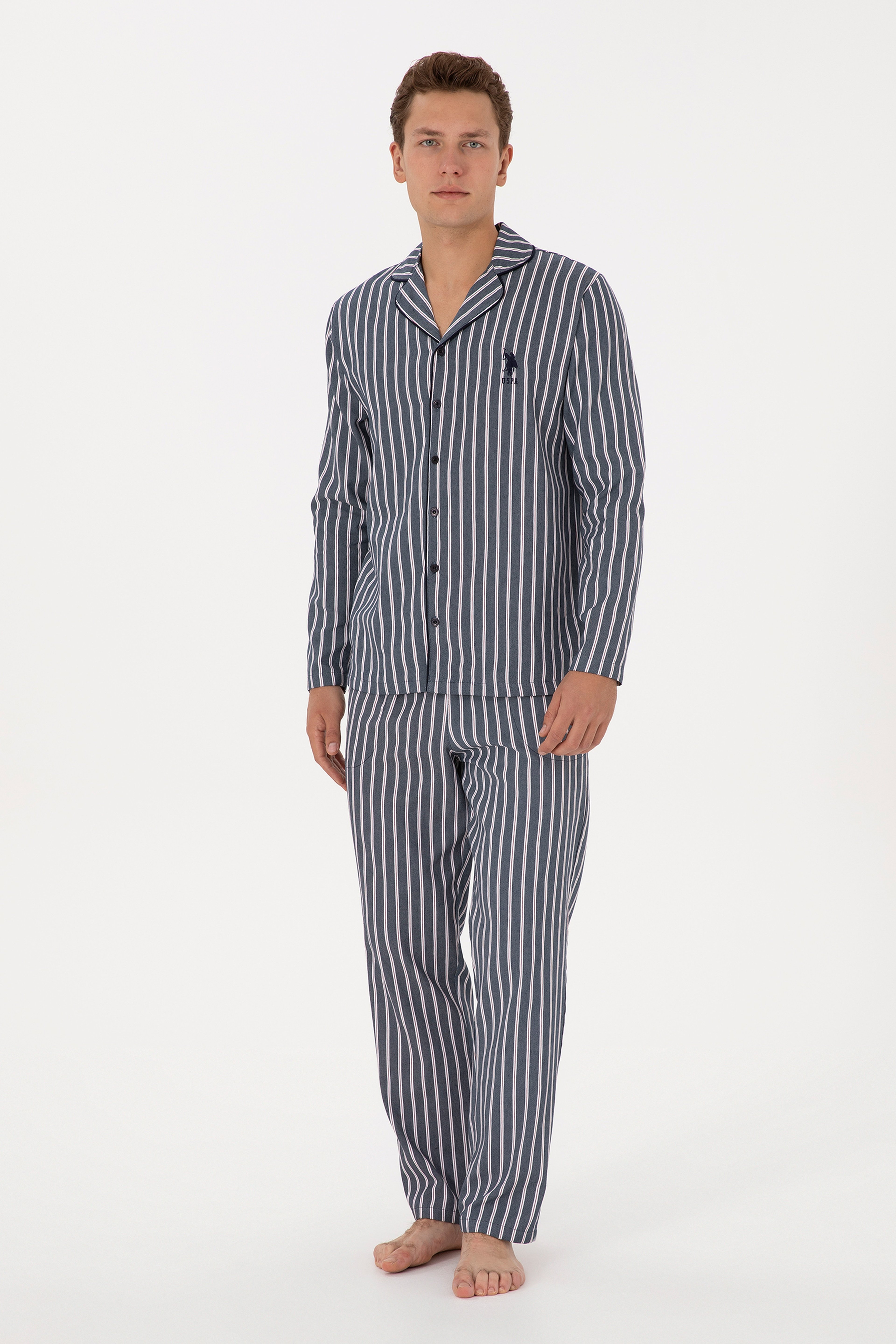 Erkek Lacivert Pijama Takımı - Image 4