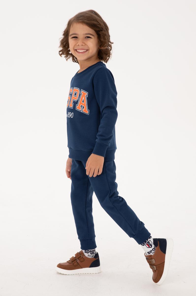 Erkek Çocuk Açık Lacivert Pijama Takımı