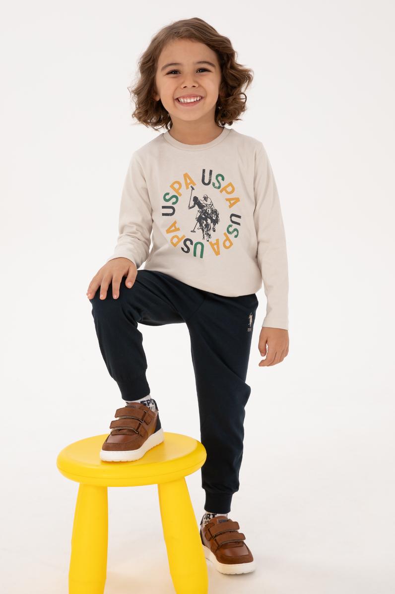 Erkek Çocuk Bej Eşofman Takımı