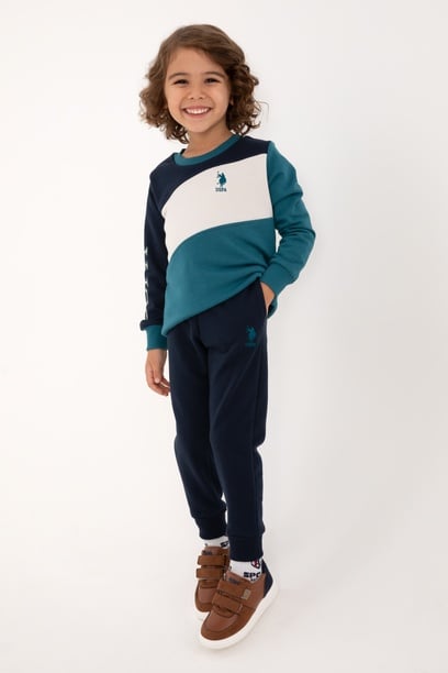 Erkek Çocuk Koyu Yeşil Pijama Takımı