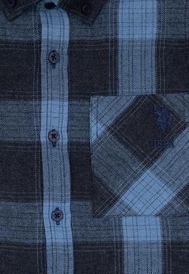 Erkek Çocuk Açık Mavi Uzun Kollu Gömlek - 50316669002