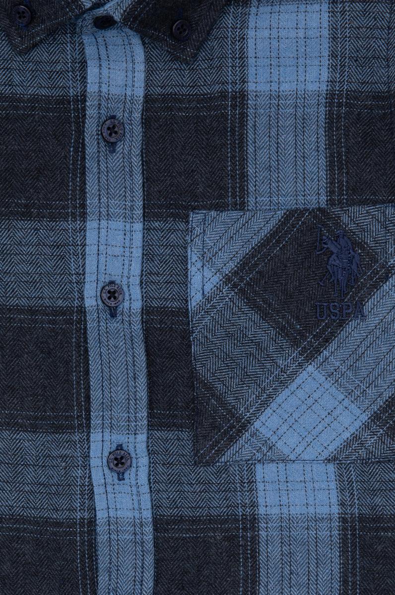 Erkek Çocuk Açık Mavi Uzun Kollu Gömlek