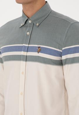 Erkek Koyu Yeşil Uzun Kollu Gömlek - 50308483014