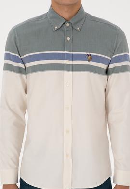 Erkek Koyu Yeşil Uzun Kollu Gömlek - 50308483014