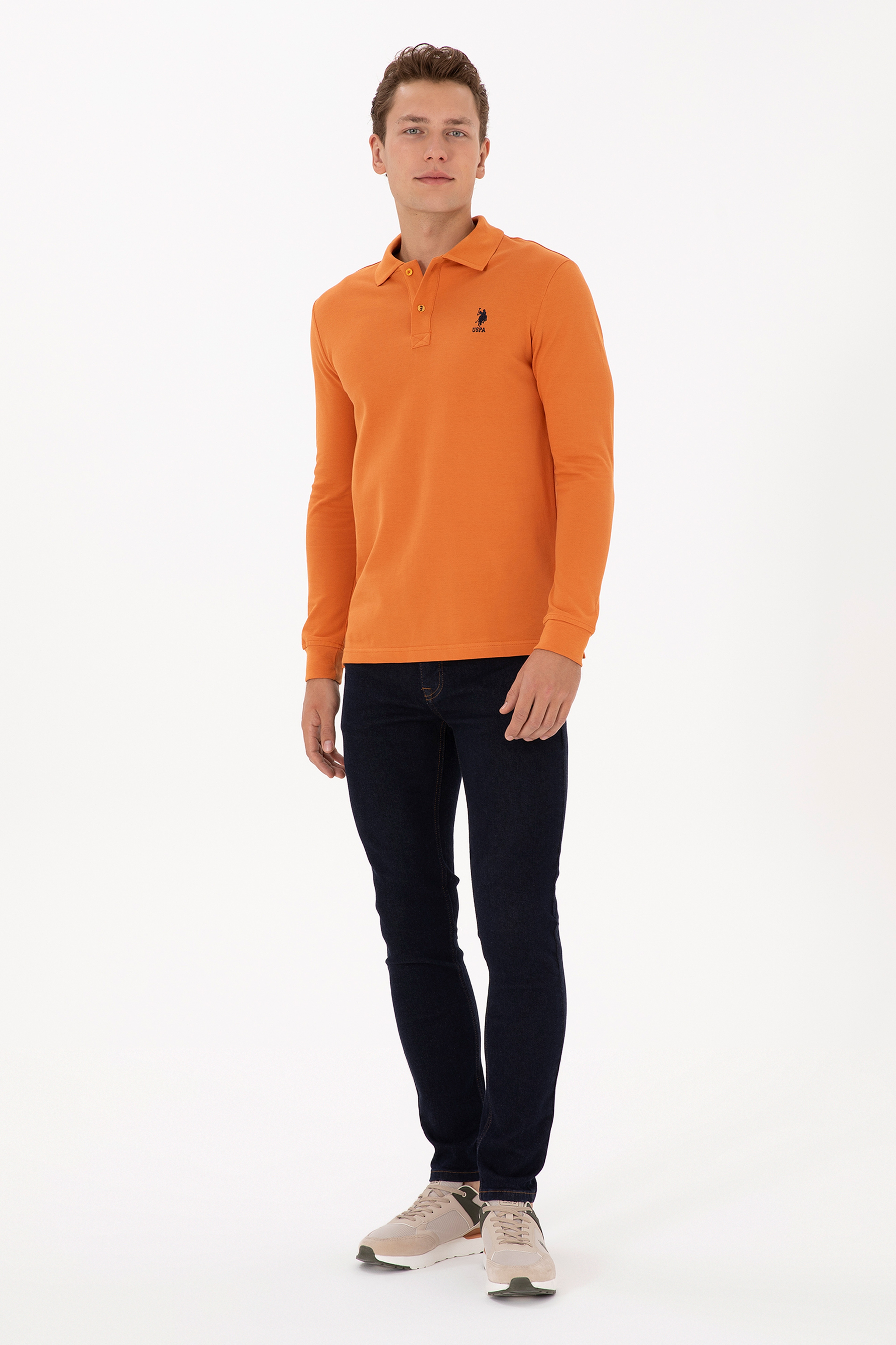 Erkek Koyu Mavi Real Slim Fit Jean Pantolon